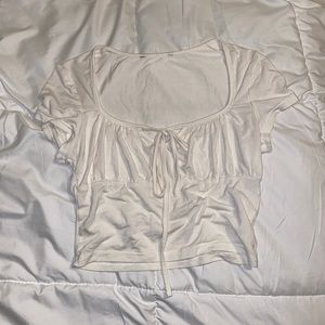 white crop top